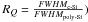 \hbox{$R_{Q}=\frac{FWHM_\text{c-Si}}{FWHM_\text{poly-Si}})$}